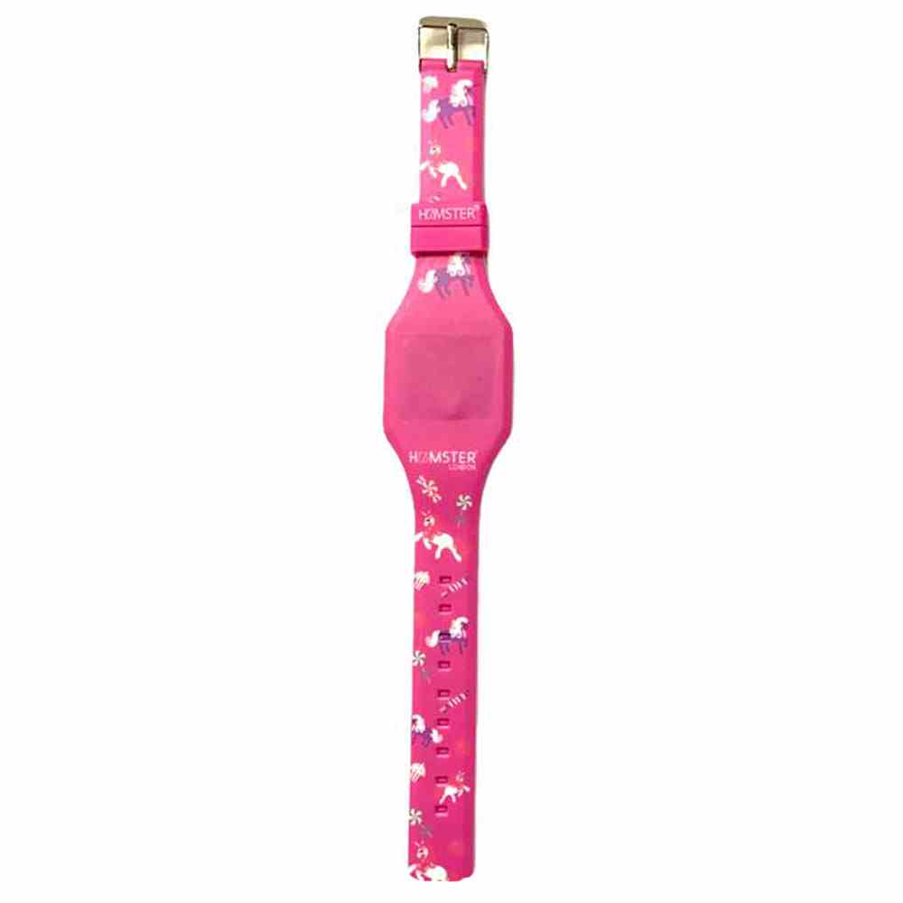 Hamster London Silicon Candy Digital Watch For Kids, Pink, 3Y+