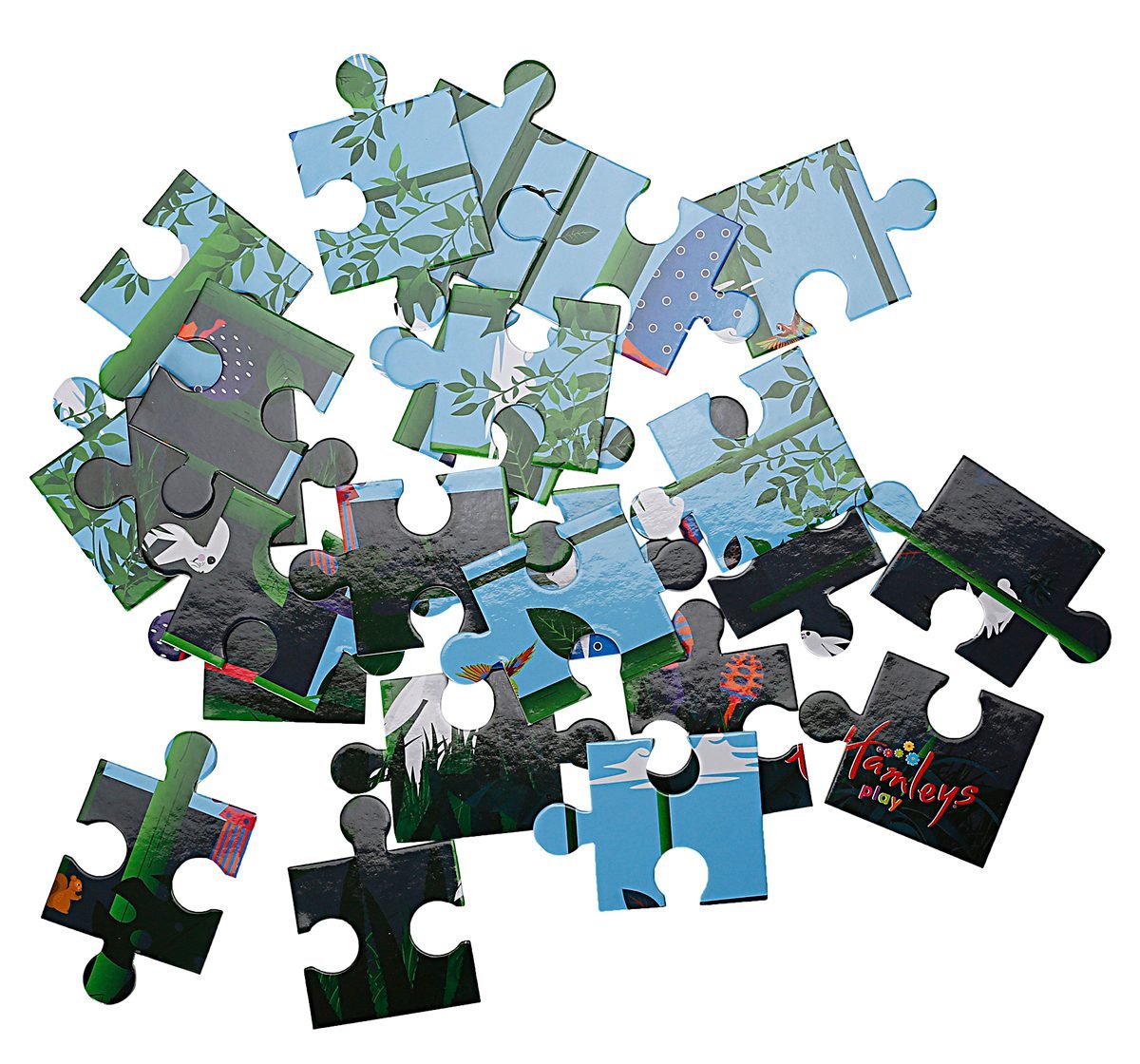 Hamleys Blue Mushroom Floor Puzzle for kids 3Y+, Multicolour