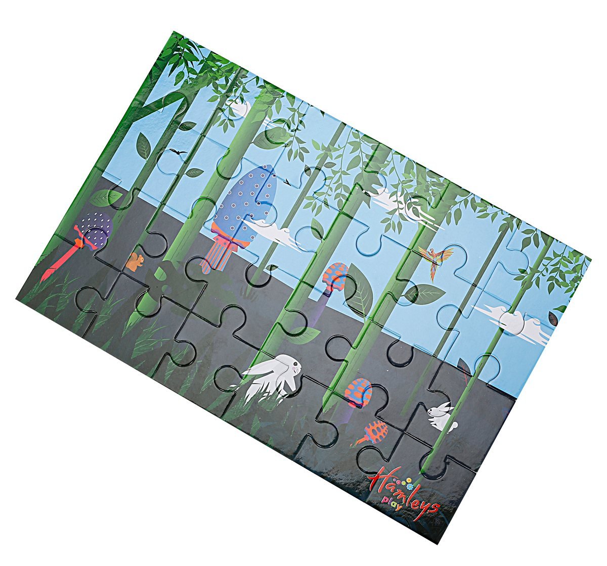 Hamleys Blue Mushroom Floor Puzzle for kids 3Y+, Multicolour