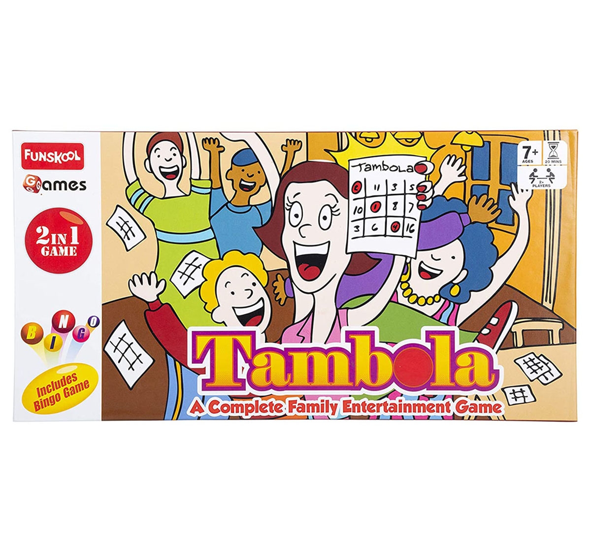 Funskool | Funskool  Tambola 2 In 1 Game, 4Y+ (Multicolor) 1