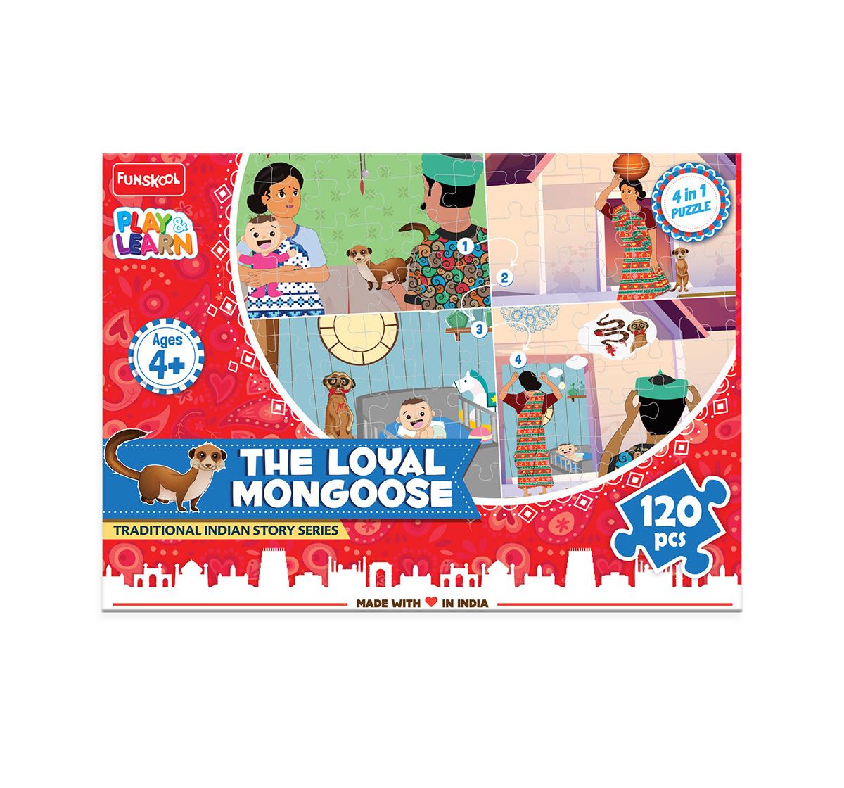 Play & Learn The Loyal Mongoose 120 Pcs, 2Y+ (Multicolor)