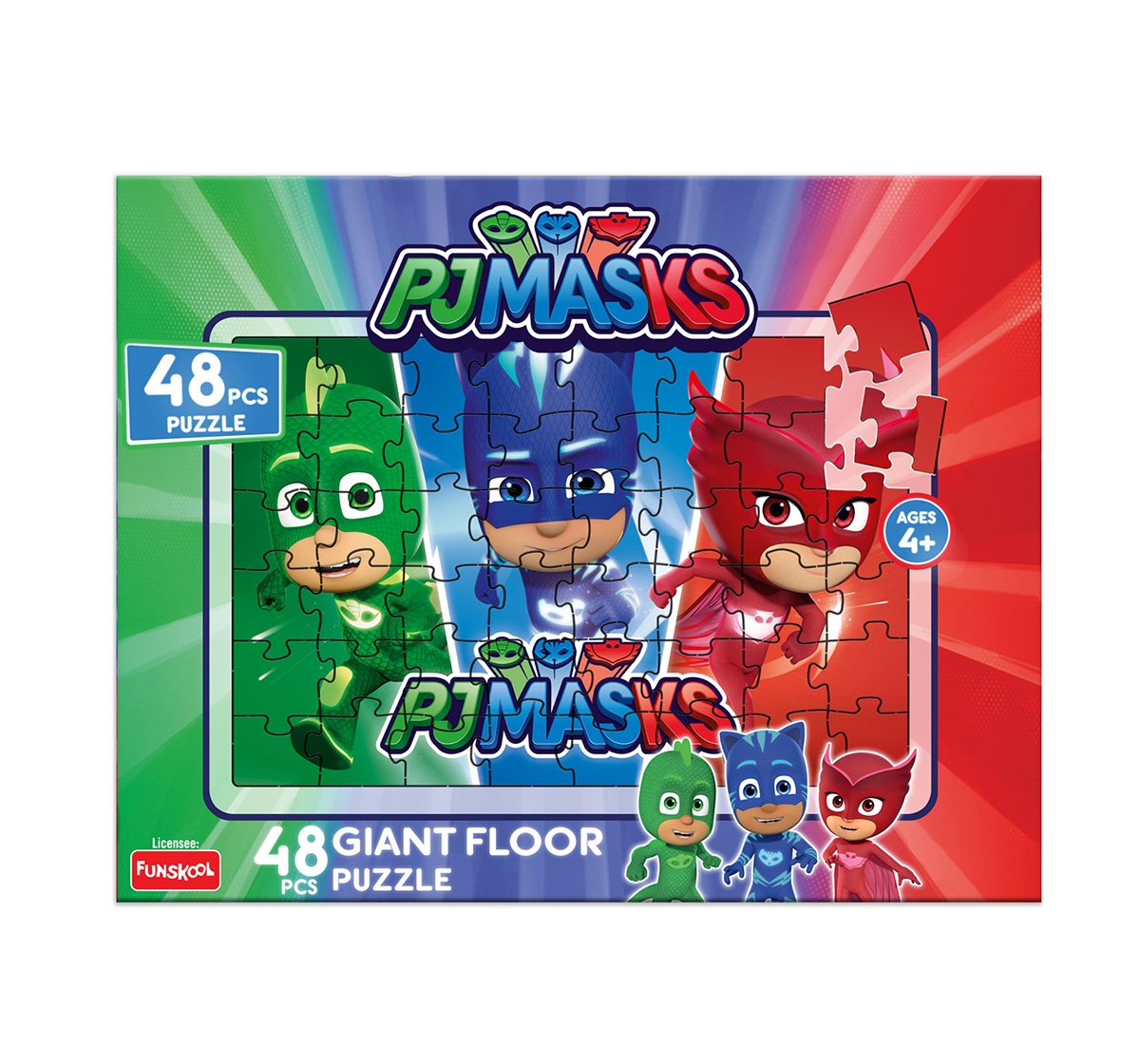 Funskool | Funskool Pj Masks 48Pcs Giant Floor Puzzle 48 Pcs, 2Y+ (Multicolor) 0