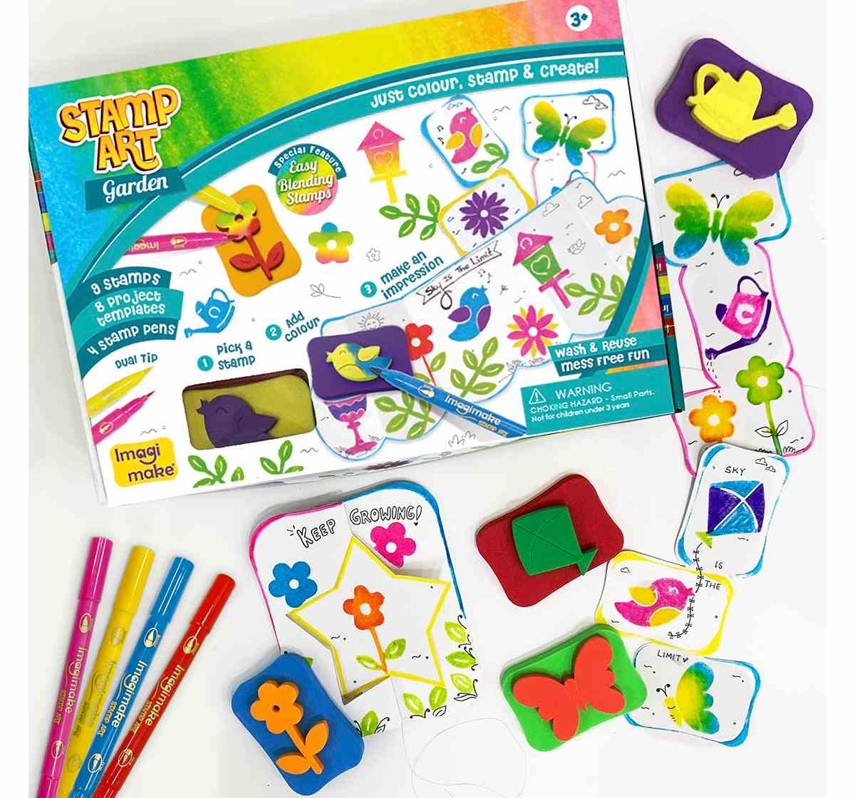 Imagimake Stamp Art Garden, 2Y+ (Multicolor)