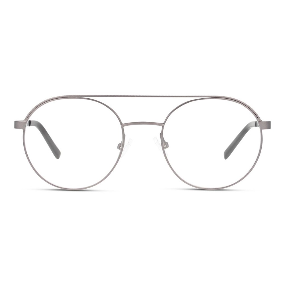 Full Rim Stainless steel Round Grey Medium Heritage HEOM0047 Eyeglasses
