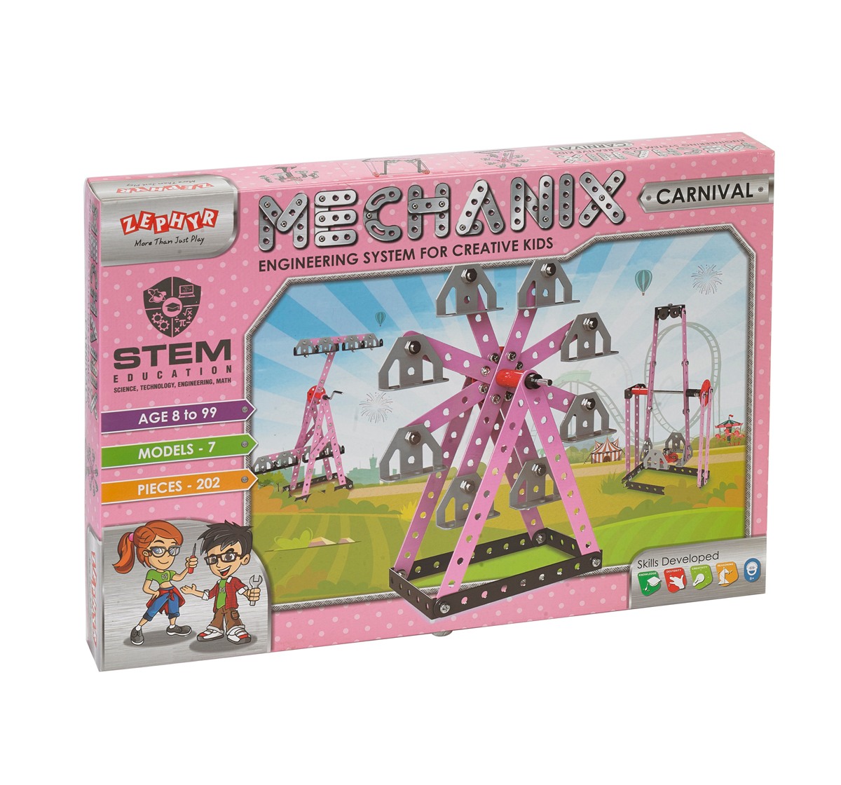 Mechanix Carnival building blocks Metal Construction set Multicolor 7Y+