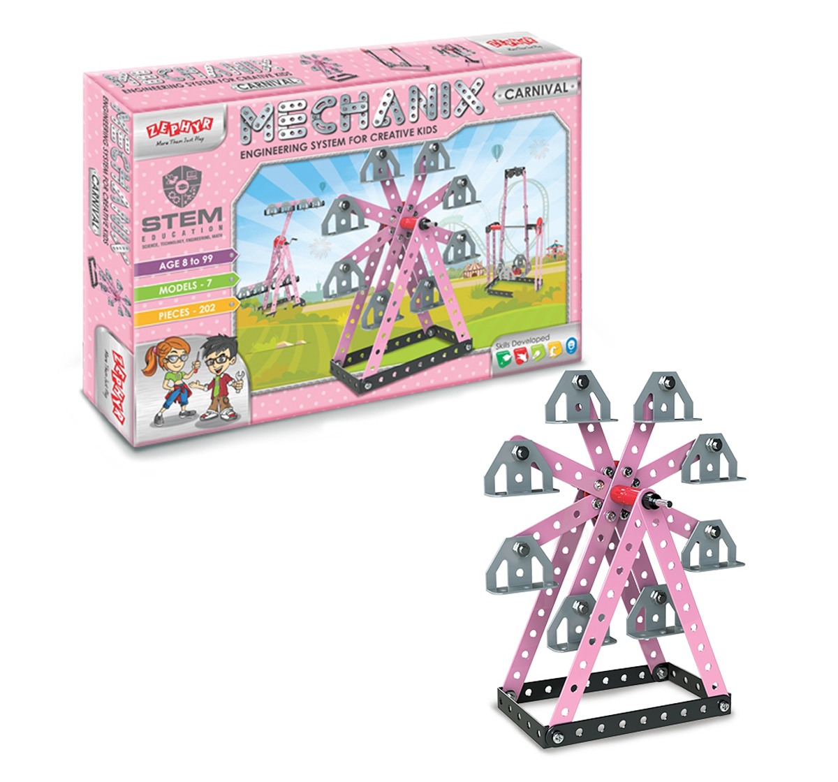 Mechanix Carnival building blocks Metal Construction set Multicolor 7Y+