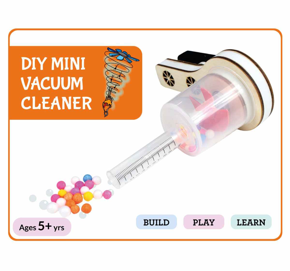 Top Bright DIY Mini Vaccum cleaner STEM Toy Multicolour 5Y+