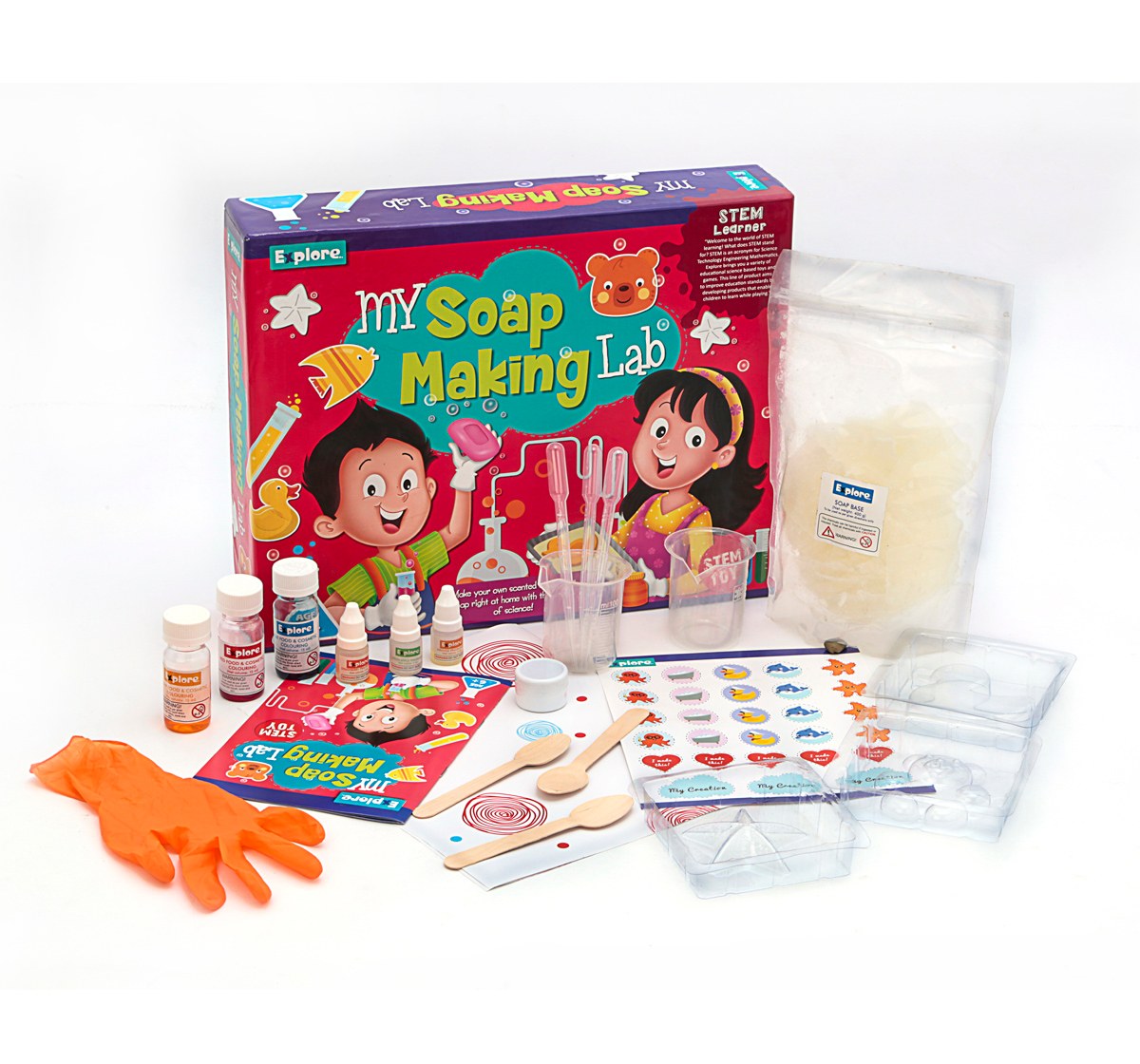 Eksploe My Soap Making Lab STEM Activity Kit Multicolor 8Y+