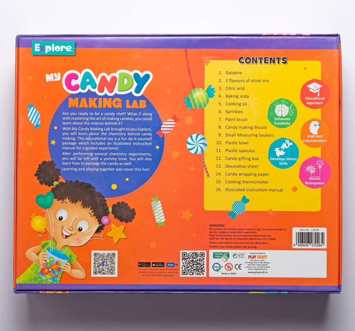 Eksploe My Candy Making Lab STEM Activity Kit Multicolor 8Y+