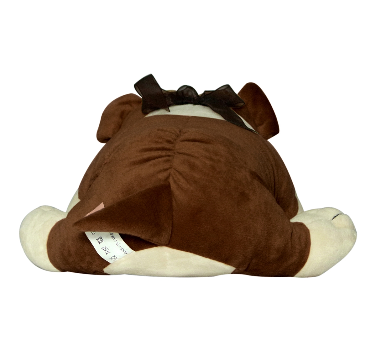 Soft Buddies | Soft Buddies Lying Bull Dog Large, Unisex, 9M+ (Dark Brown) 3