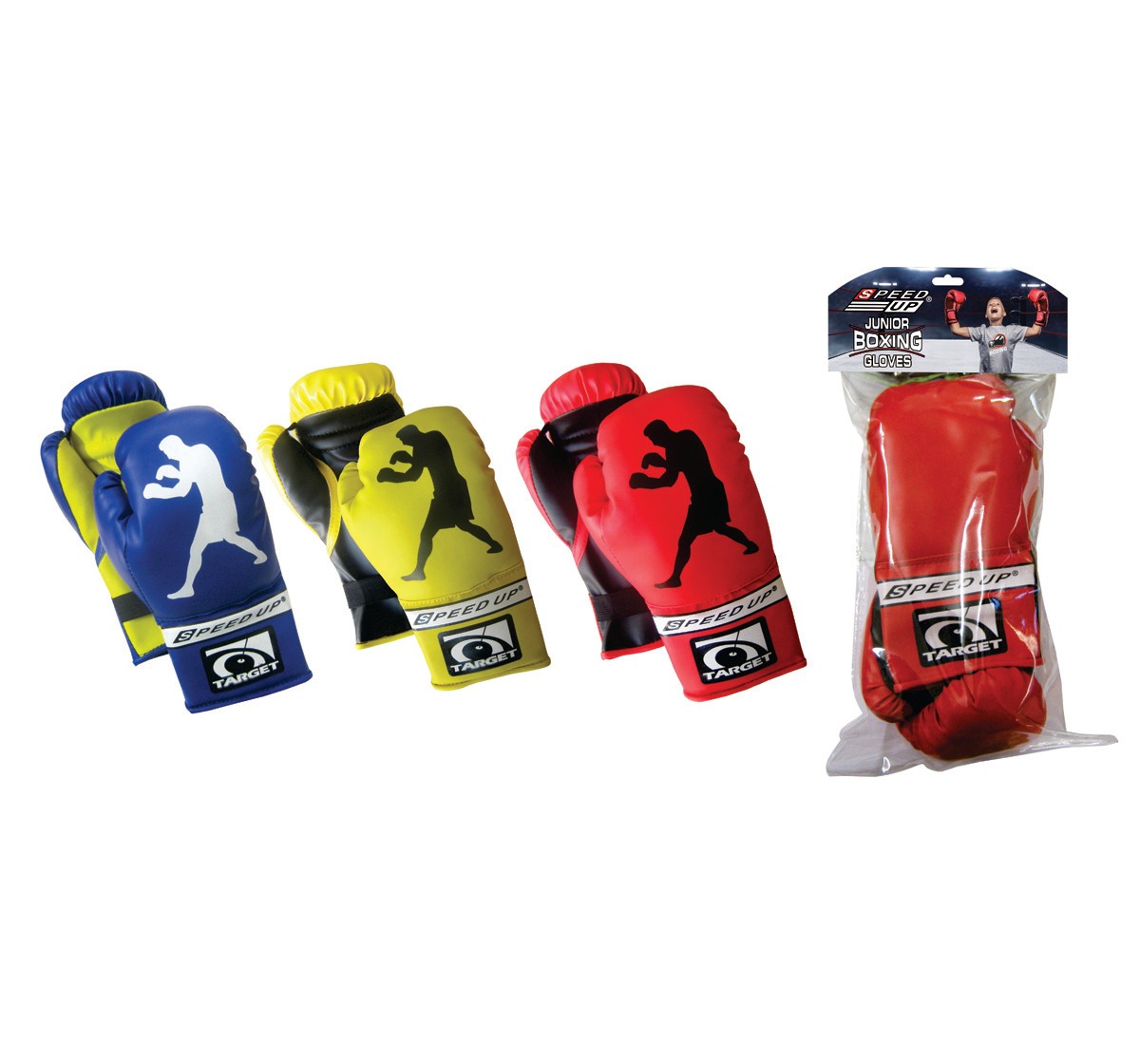 Speed Up Junior Boxing Gloves Set Indoor Training Multicolour 8Y+