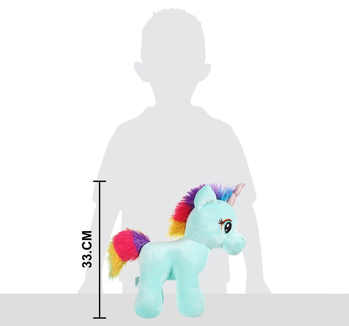 Mirada 29cm standing unicorn with glitter horn Multicolor 3Y+