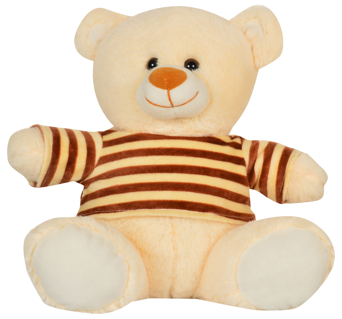 Mirada | Mirada 30cm sitting teddy bear with Multicolor strip dress  Multicolor 3Y+ 0
