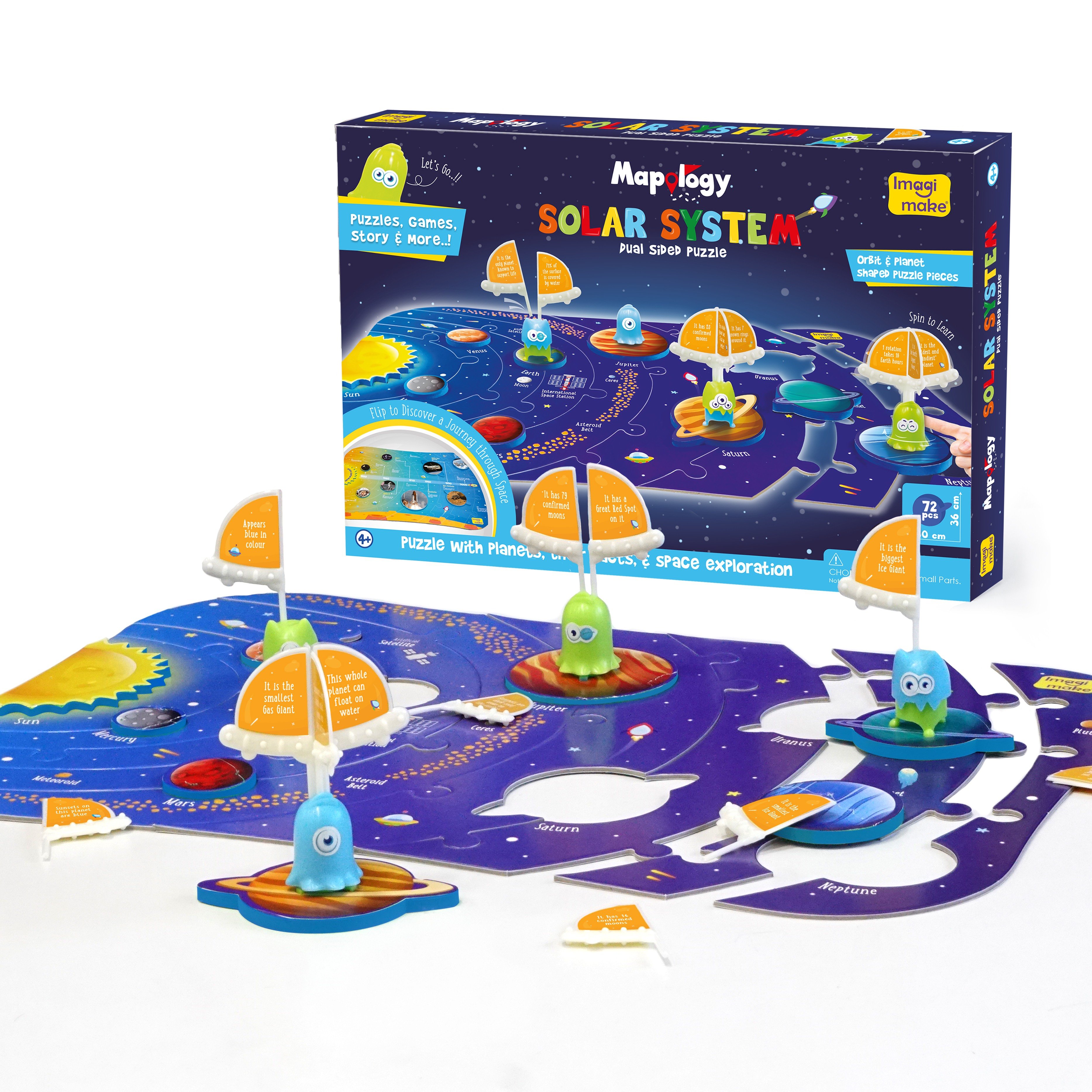 Imagimake Mapology Solar System for Kids, 5Y+(Multicolor)