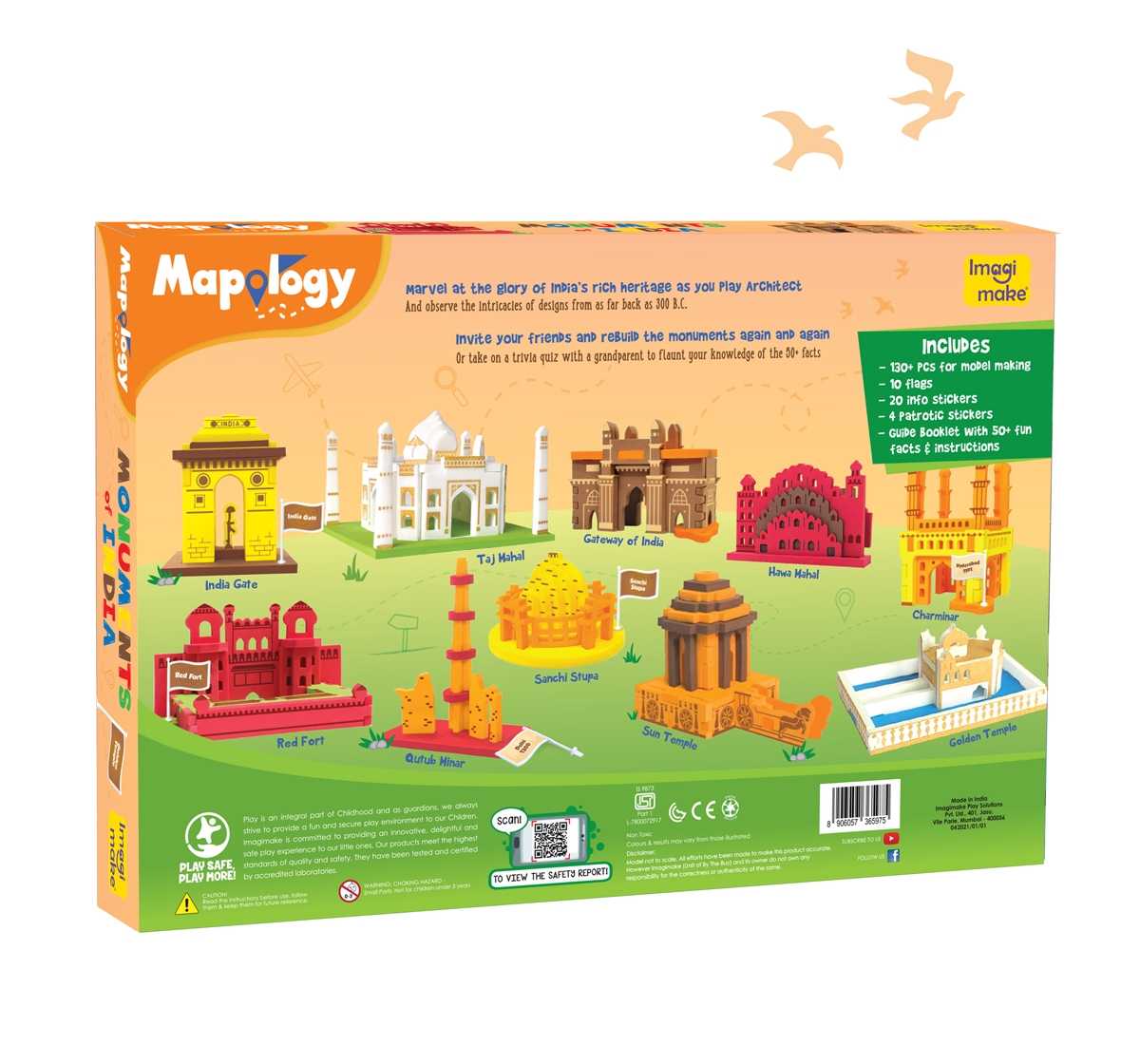 Imagimake | Imagimake Mapology Monuments Of India for Kids, 5Y+(Multicolor) 1