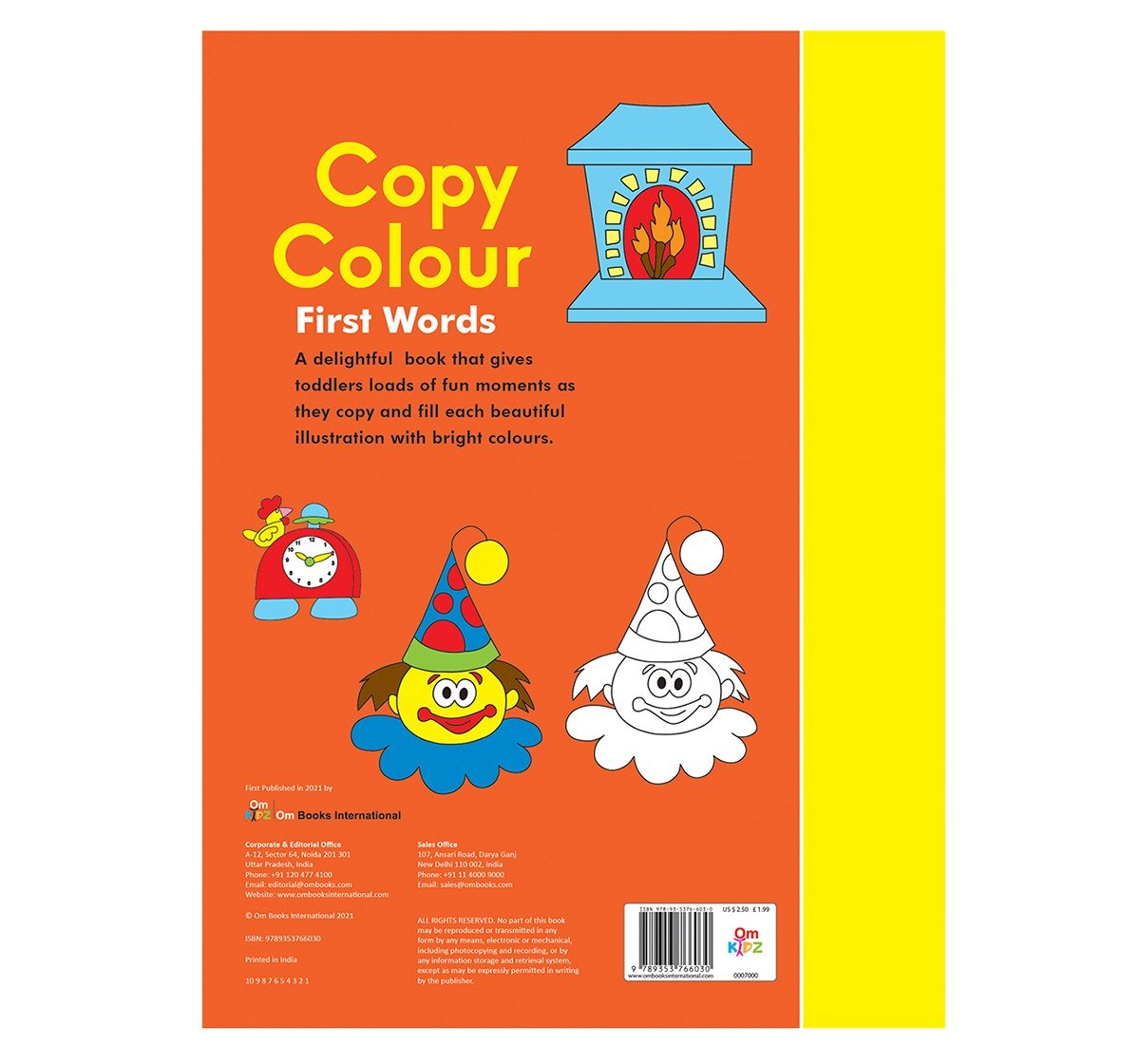 Copy Colour First Words, 16 Pages Book, Paperback