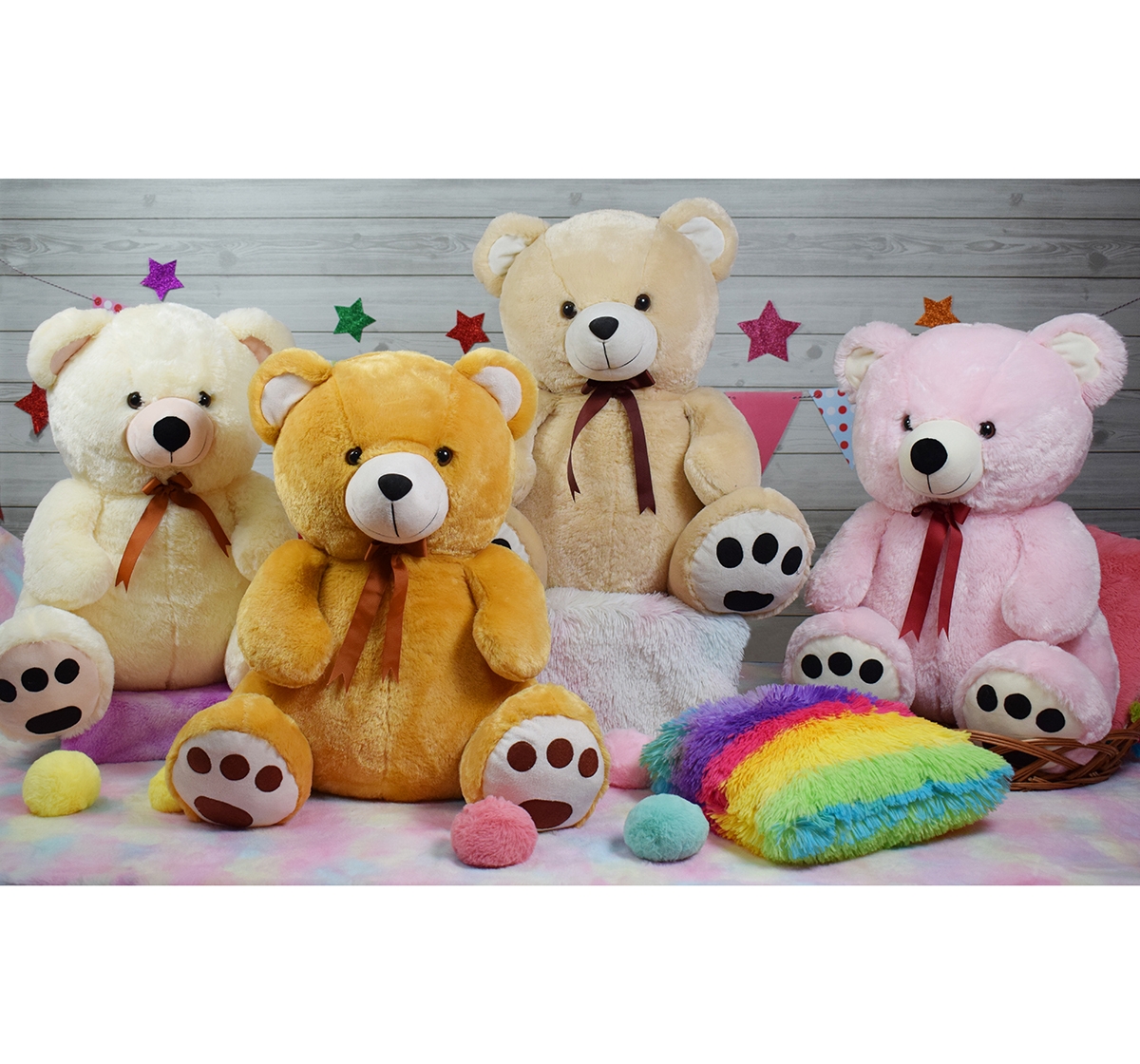 Mirada | Mirada 55cm jumbo teddy bear soft toy Multicolor 3Y+ 2