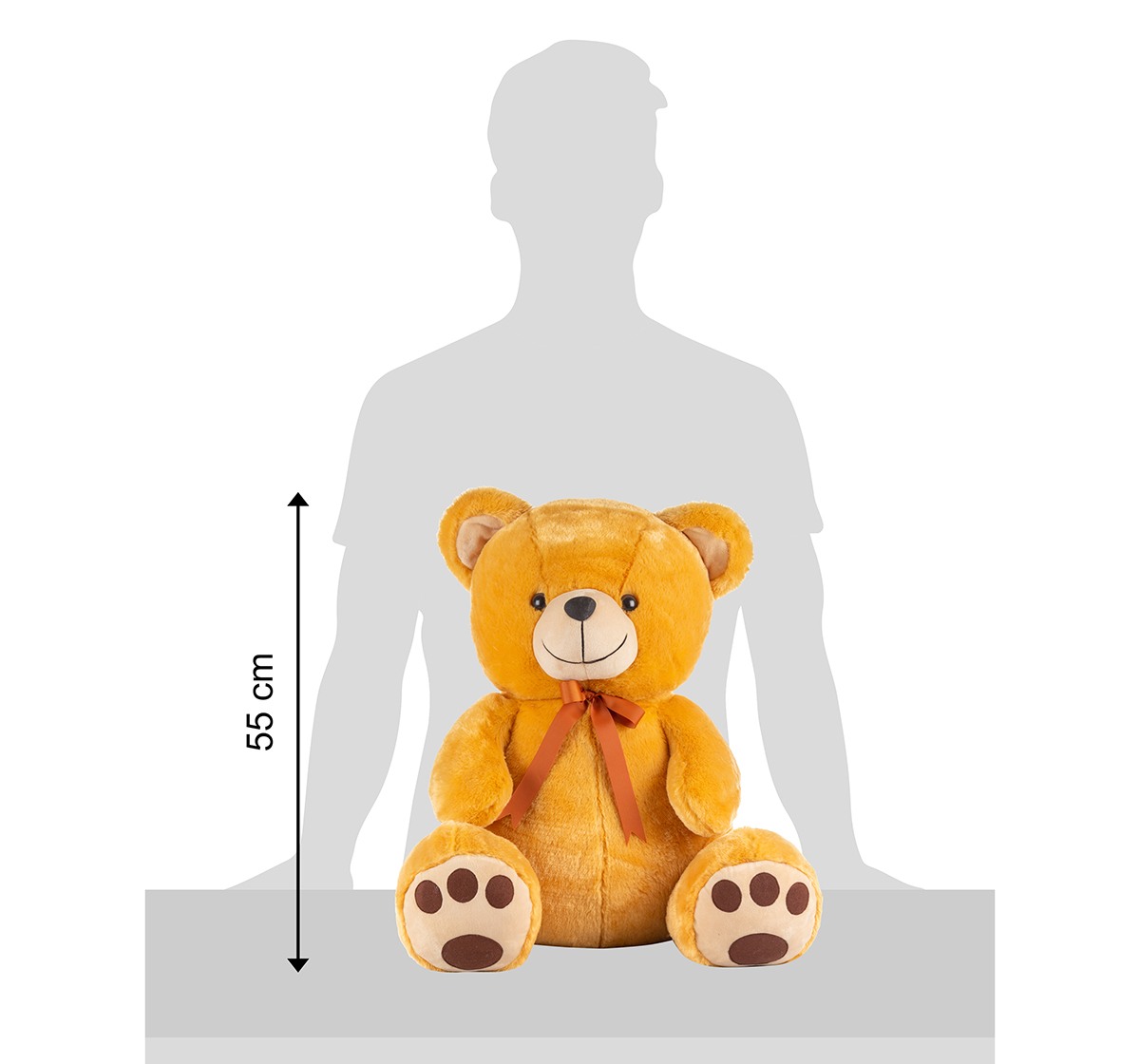 Mirada 55cm jumbo teddy bear soft toy Multicolor 3Y+