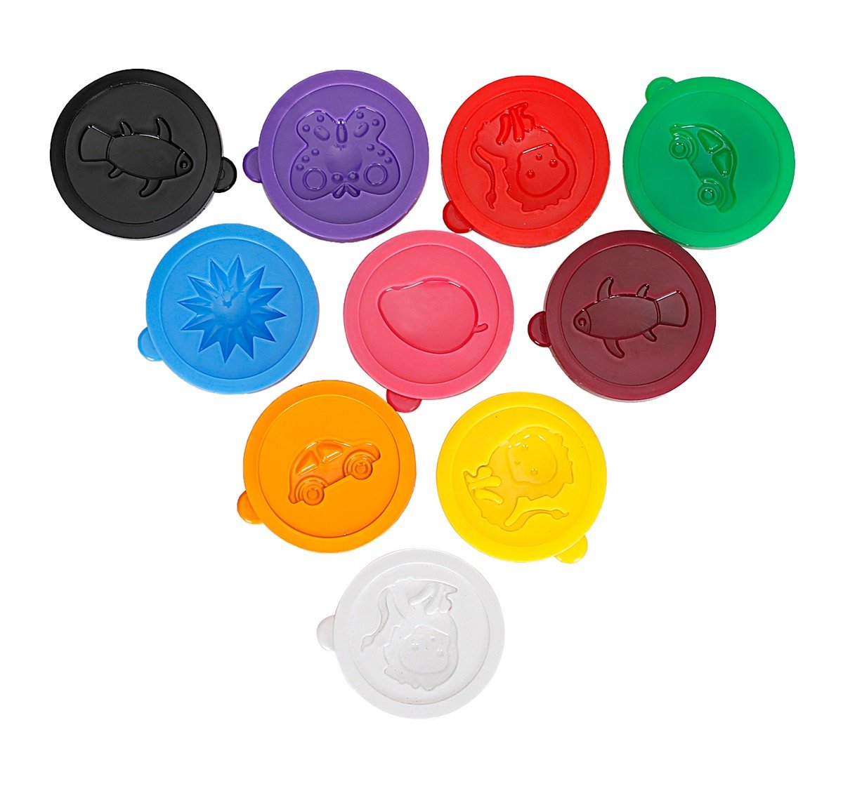 Youreka Dough Stamp Alpha Number Dough Tubs Multicolour 3Y+