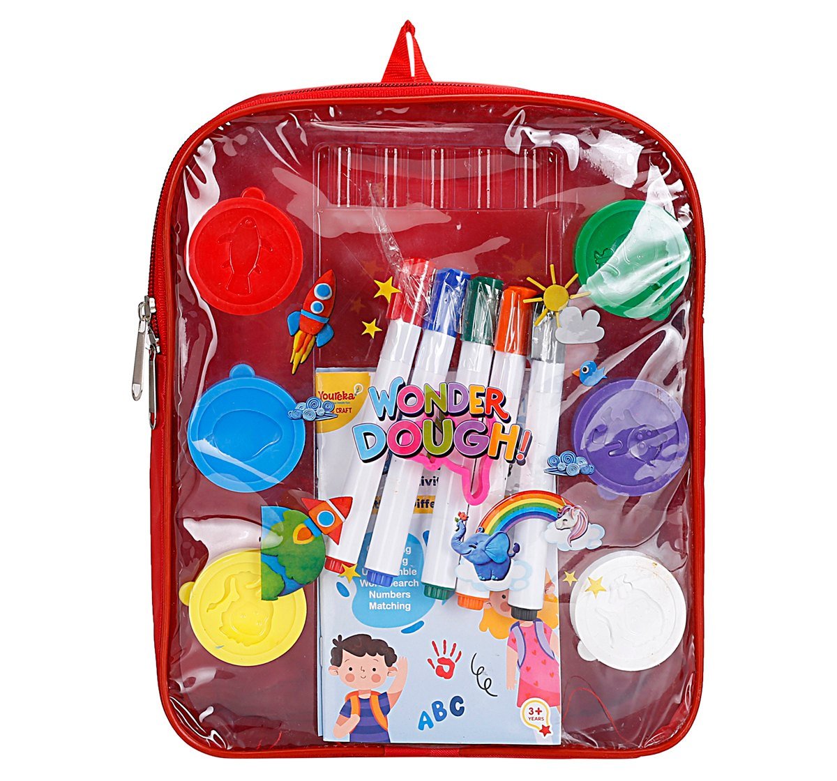 Youreka Dough Activity Bag Dough Tubs Multicolour 3Y+