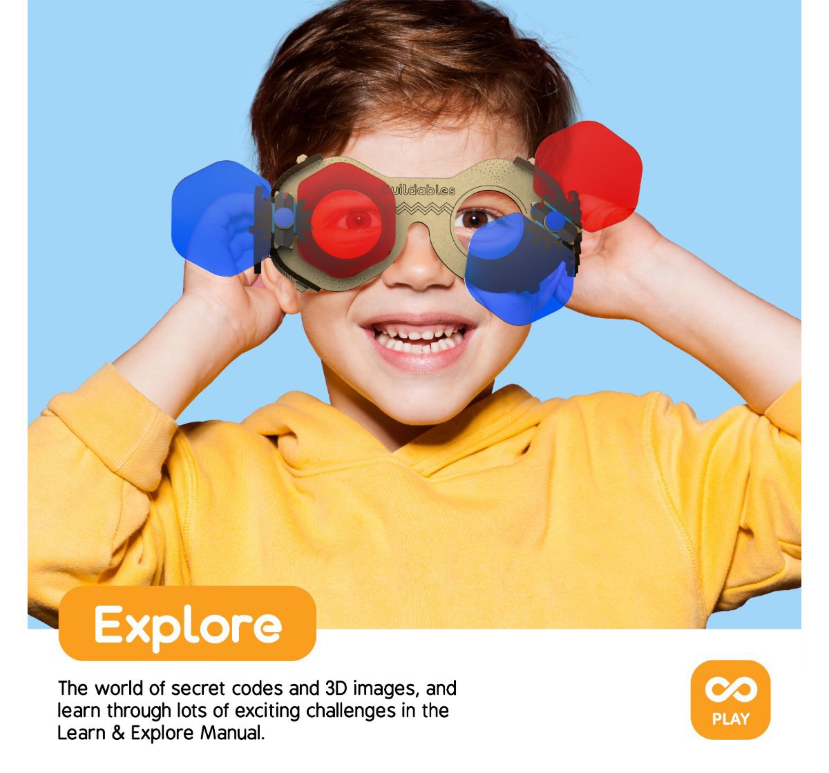 Skillmatics Buildables 3D Spy Glasses Build & Learn Multicolor 3Y+