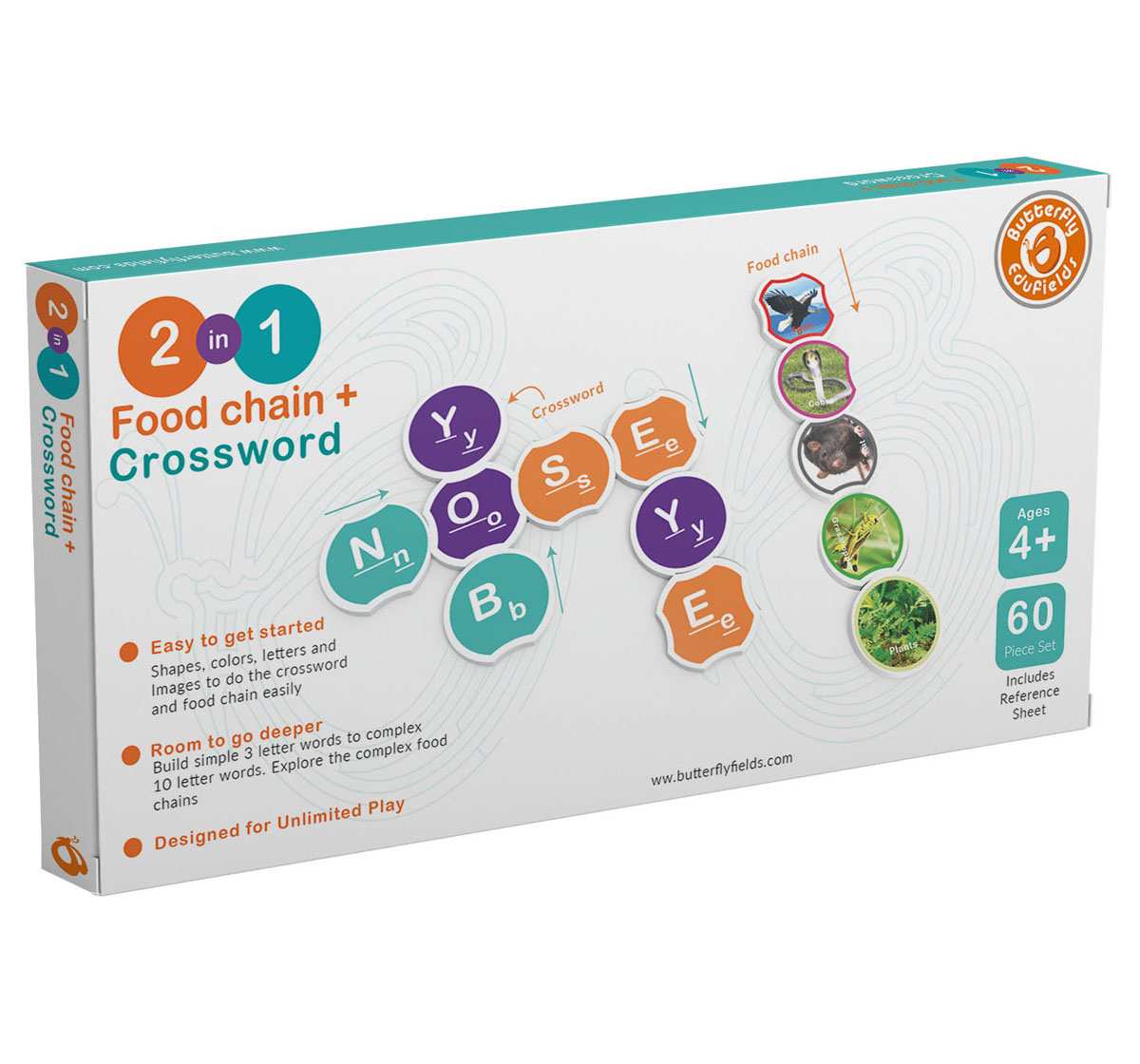 Butterfly Edufields Learn to Spell Crossword games Multicolour 5Y+