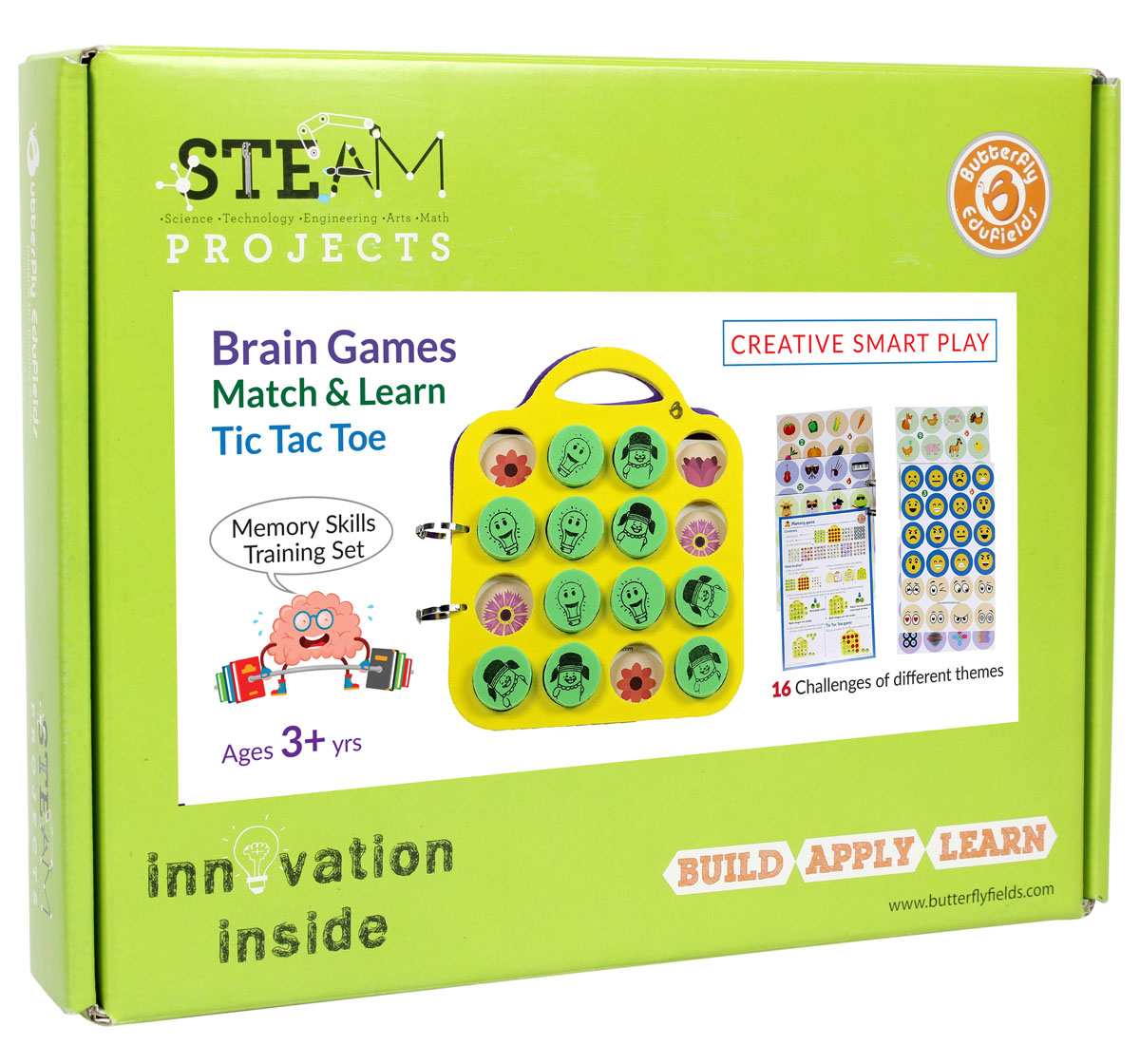 Butterfly Edufields Memory Skills Matching Game Multicolour 3Y+