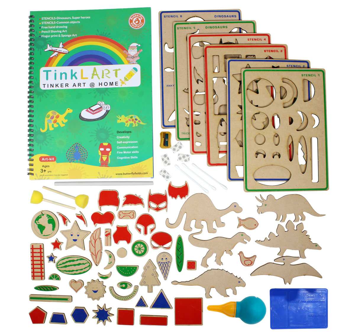 Butterfly Edufields 6in1 DIY Art Craft Activity kit Multicolour 3Y+