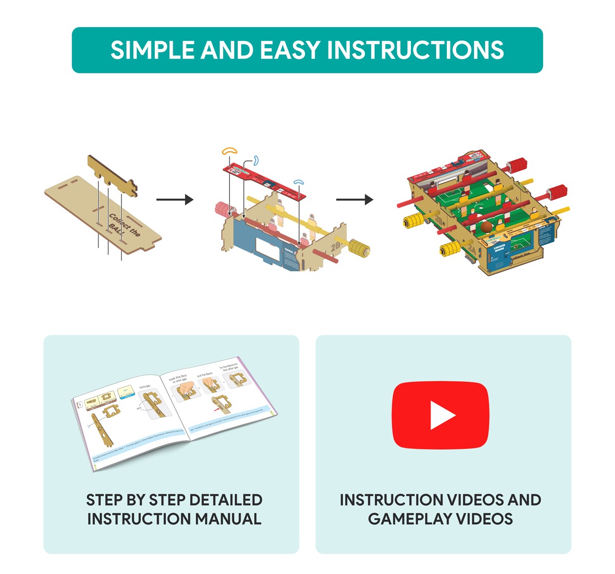 Smartivity DIY Foosball STEM Educational DIY kit Multicolor 6Y+
