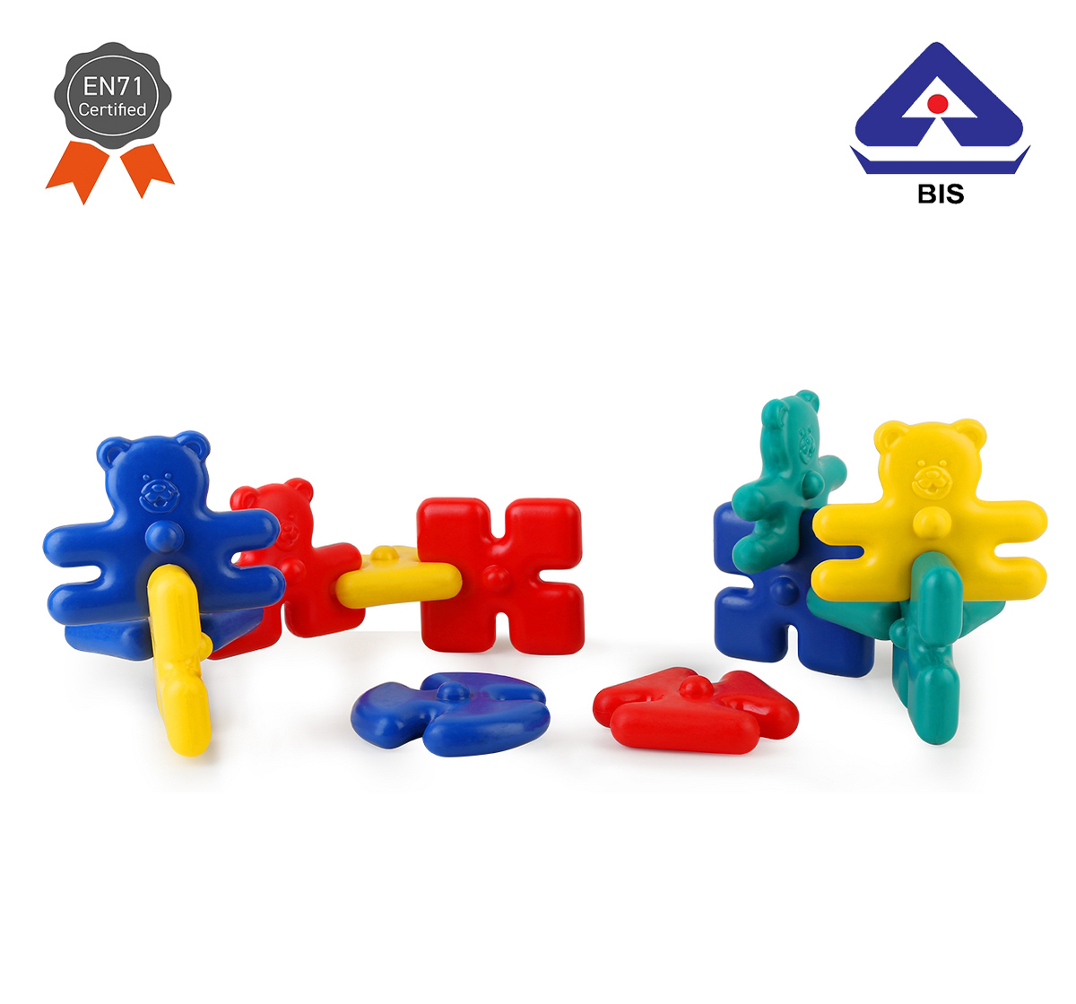 Shooting star Joy link set of 16 assembled shapes Linking toys Multicolor 1Y+