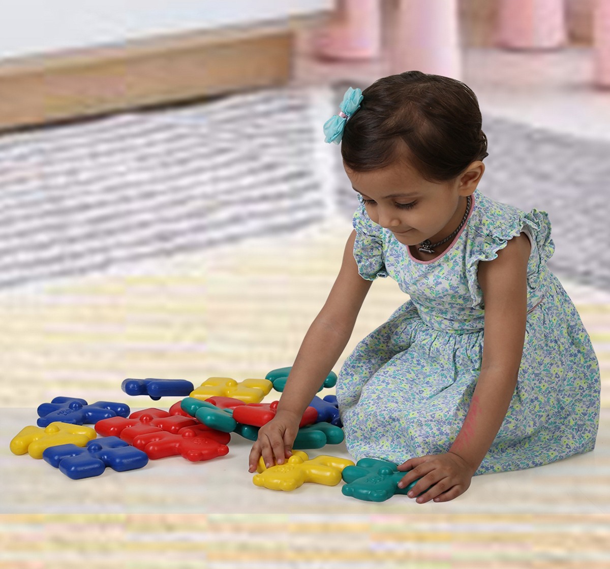 Shooting star Joy link set of 16 assembled shapes Linking toys Multicolor 1Y+