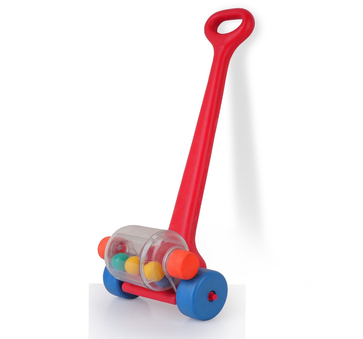Shooting star Push wheel for kids Push Pull stick Red 0M+