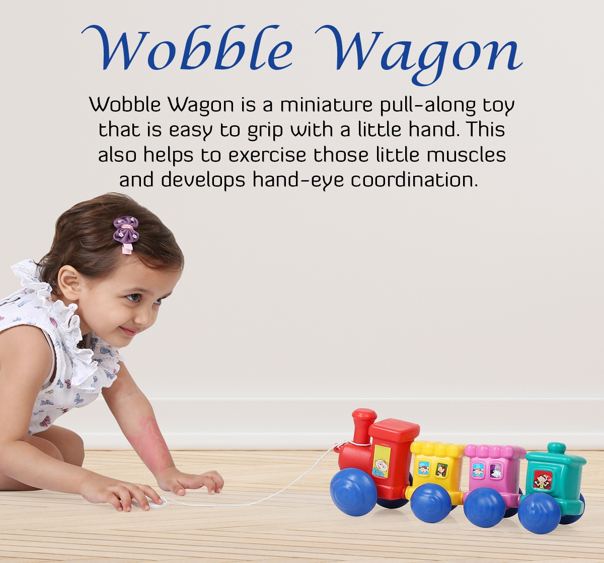Shooting Star | Shooting star Wobble wagon train Plastic toys for baby Multicolor 1Y+ 7