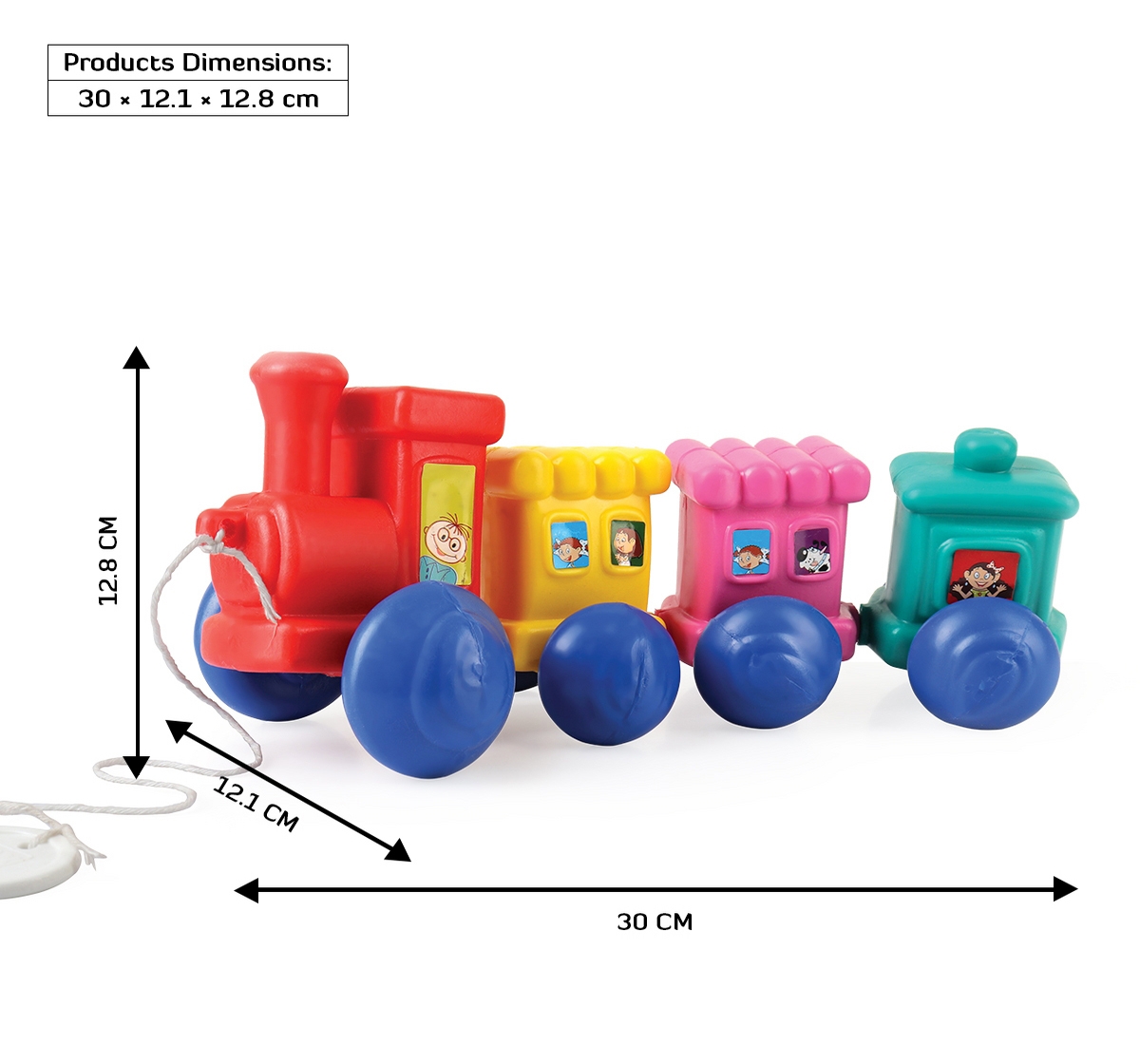 Shooting Star | Shooting star Wobble wagon train Plastic toys for baby Multicolor 1Y+ 2