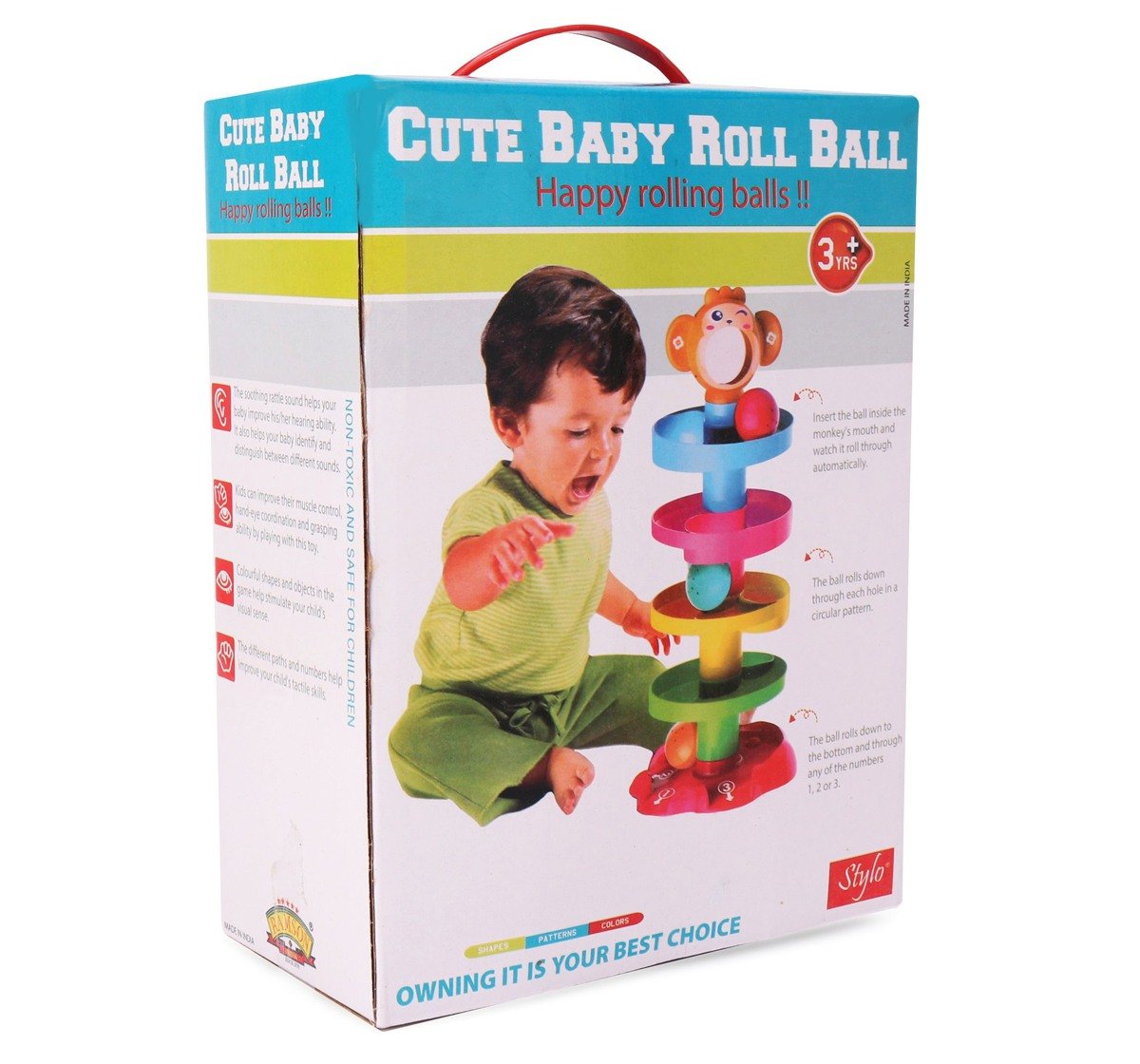 Ramson Roll Ball Monkey Multicolor 3Y+