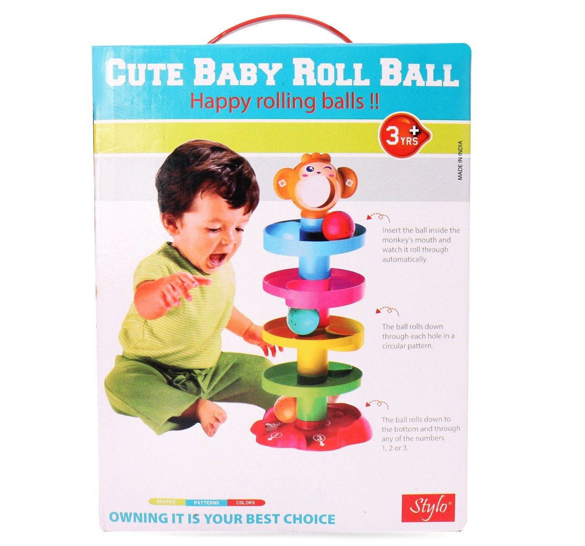 Ramson Roll Ball Monkey Multicolor 3Y+