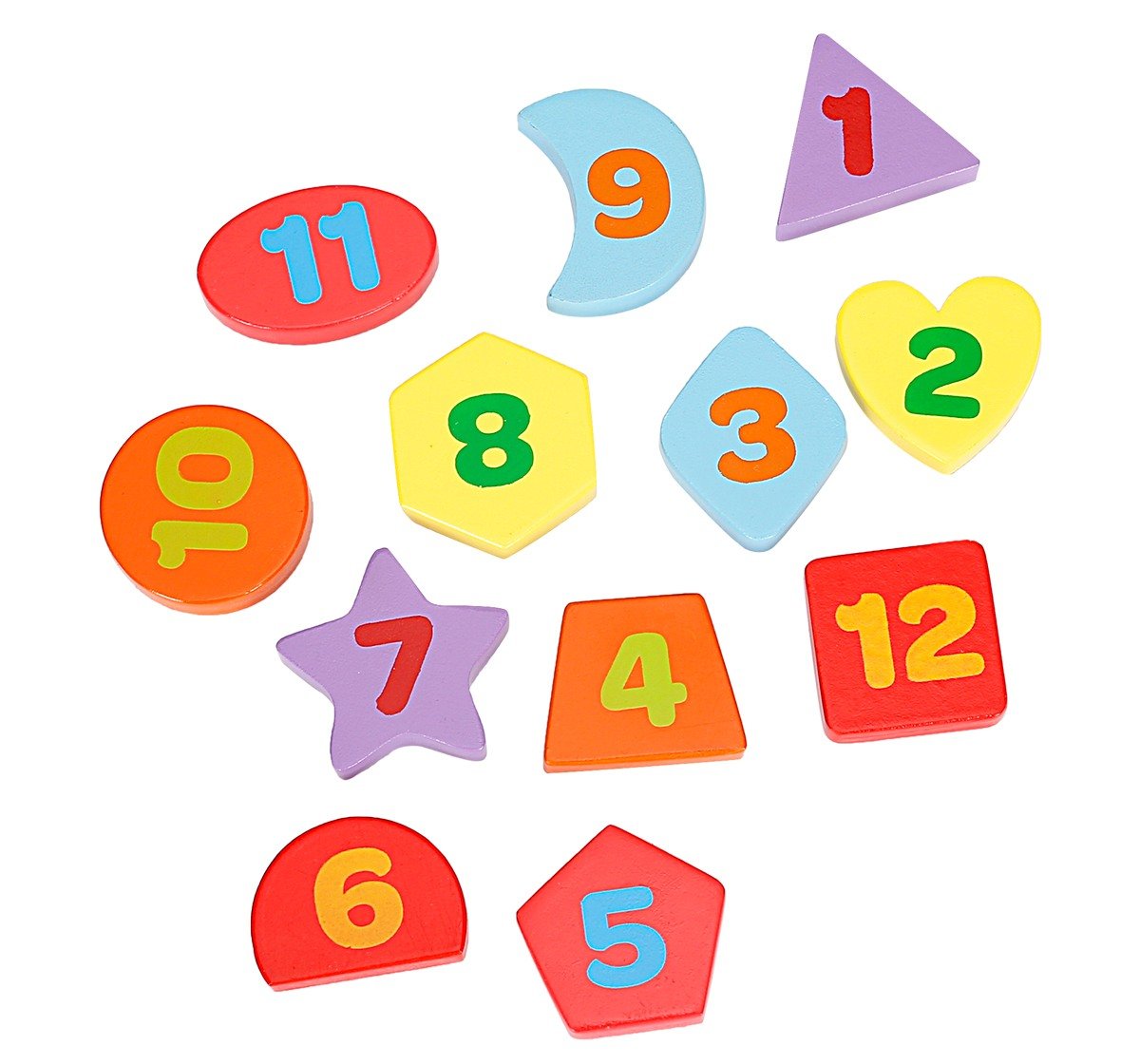 Shooting Star Wooden Clock Chunky Puzzles Multicolour 3Y+