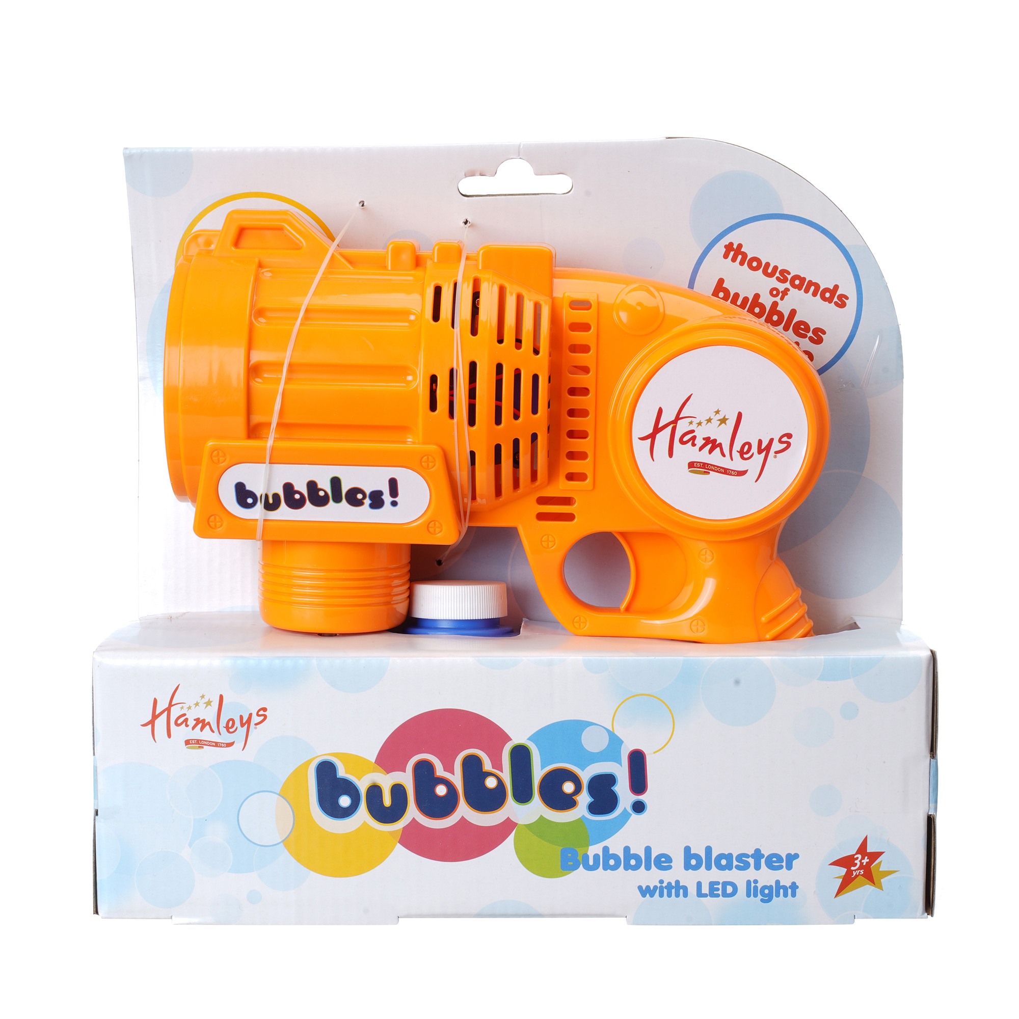Hamleys Bubble Blaster With Fuel Impulse Toys for Kids Orange 3Y+
