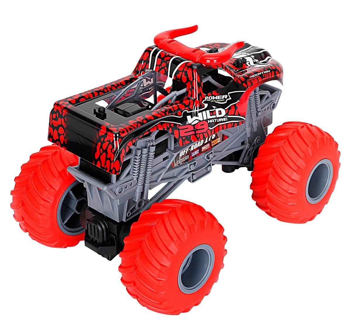 Ralleyz 2.4G 1:18 Over Size Wheel Cross Roadred Green Fire Storm Car Multicolour 8Y+
