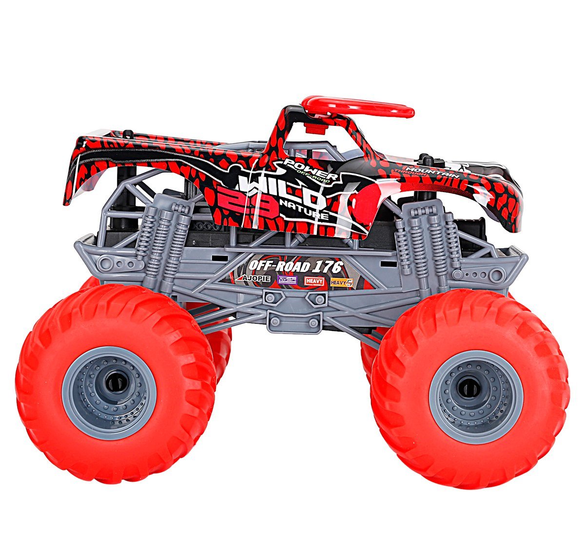 Ralleyz 2.4G 1:18 Over Size Wheel Cross Roadred Green Fire Storm Car Multicolour 8Y+