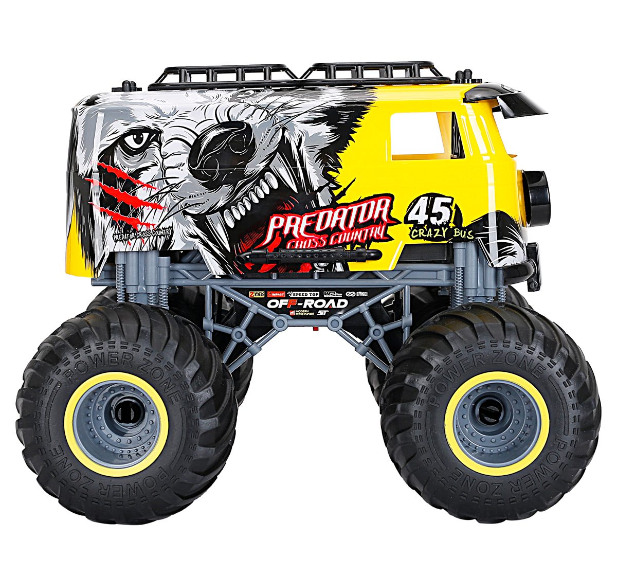 Ralleyz 2.4G 1:18 Over Size Wheel Cross Roadred Blue Fire Storm Car Multicolour 8Y+