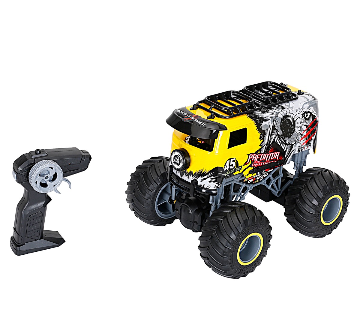 Ralleyz 2.4G 1:18 Over Size Wheel Cross Roadred Blue Fire Storm Car Multicolour 8Y+