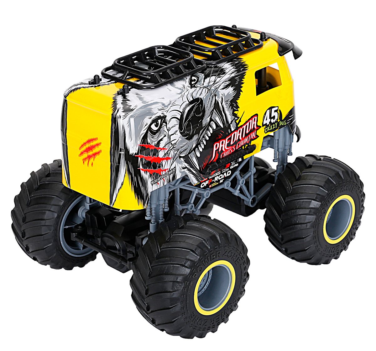 Ralleyz 2.4G 1:18 Over Size Wheel Cross Roadred Blue Fire Storm Car Multicolour 8Y+