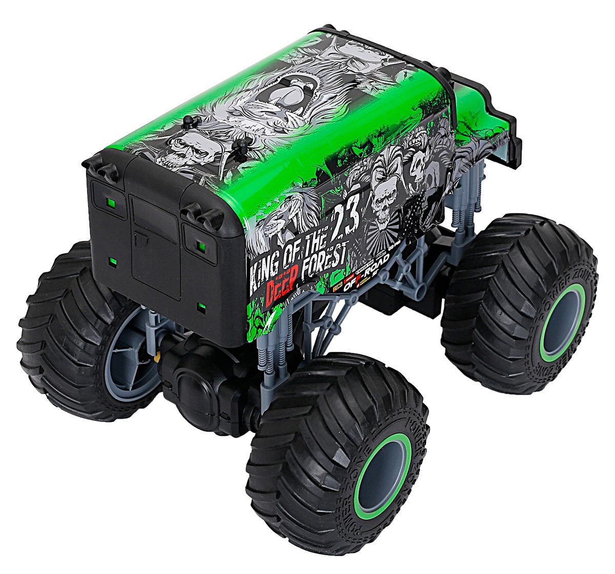 Ralleyz 2.4G 1:18 Over Size Wheel Cross Roadred Green And Orange Fire Storm Car Multicolour 8Y+
