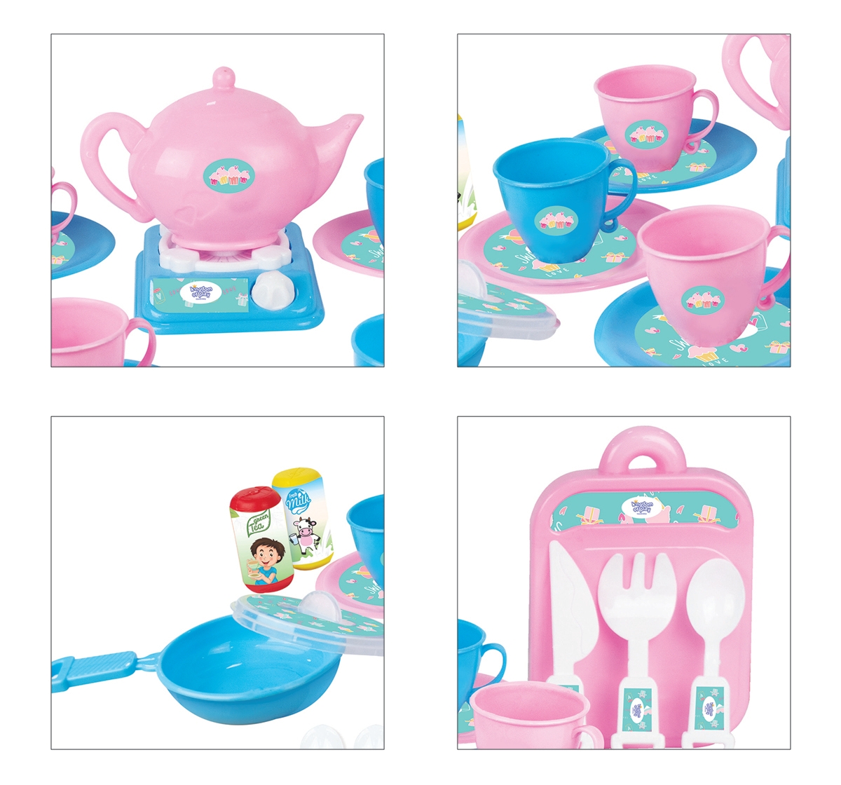 Kingdom Of Play | Kingdom Of Play Tea Party role play kitchen set for kids Multicolor 24M+ 3