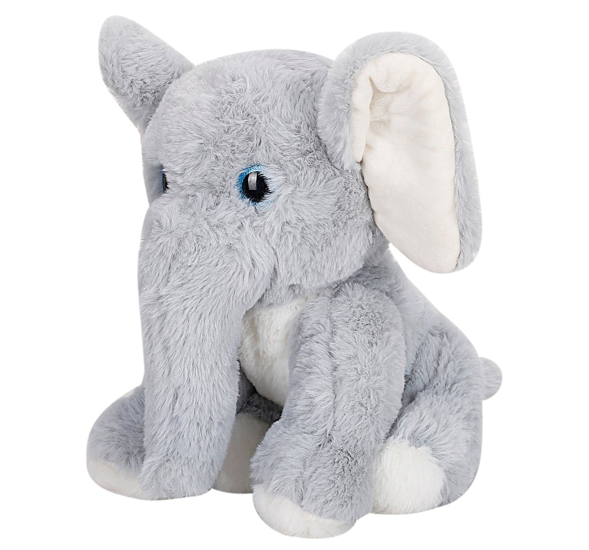Fuzzbuzz Glitter Eye 28cm Elephant Soft Toy for Kids 3Y+, Multicolour
