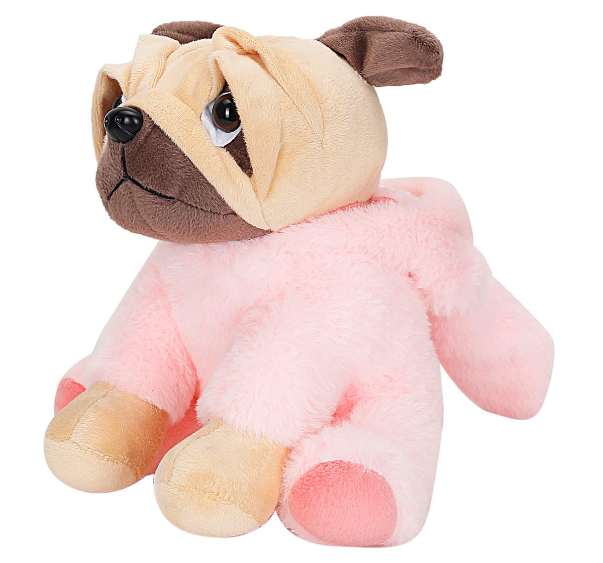 Fuzzbuzz 24Cm Pug With Bunny Hoodie Soft Toy for kids 3Y+, Multicolour