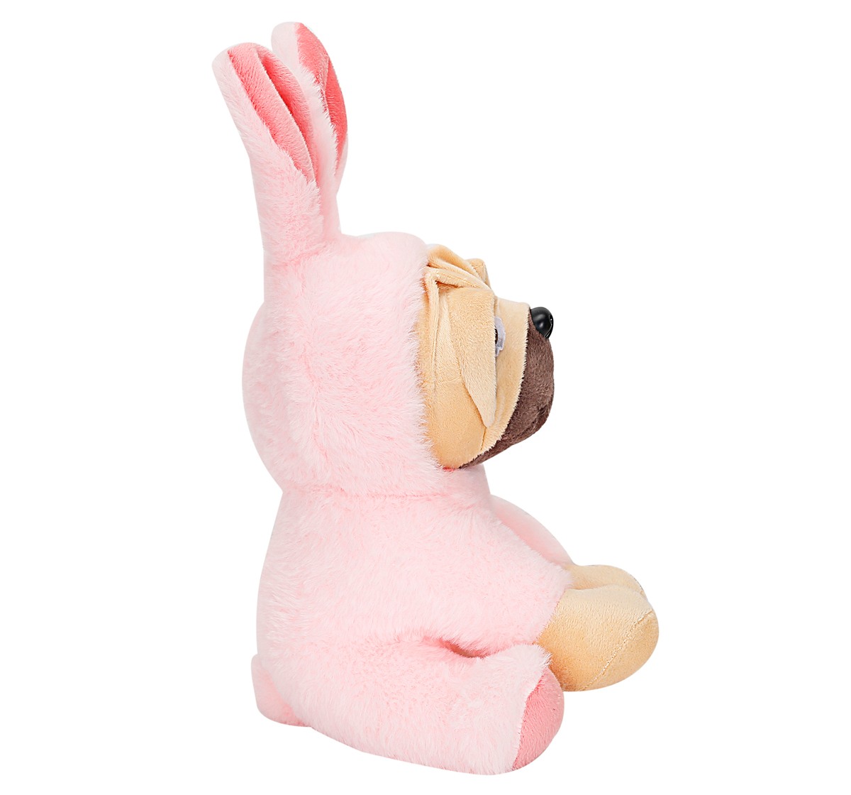 Fuzzbuzz 24Cm Pug With Bunny Hoodie Soft Toy for kids 3Y+, Multicolour