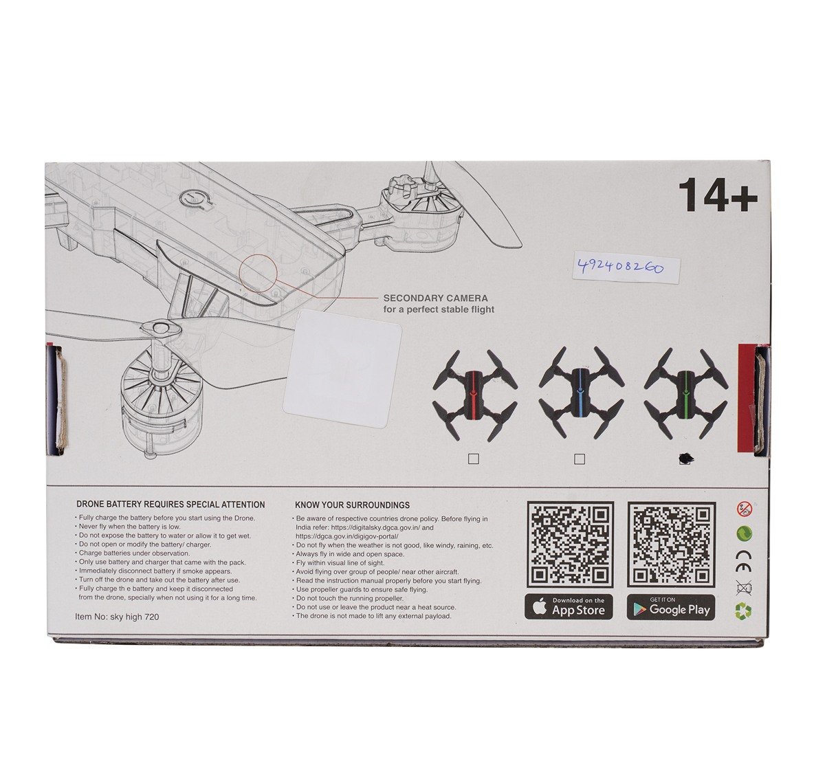 Hamleys Sky High Drone for kids 12Y+, Multicolour