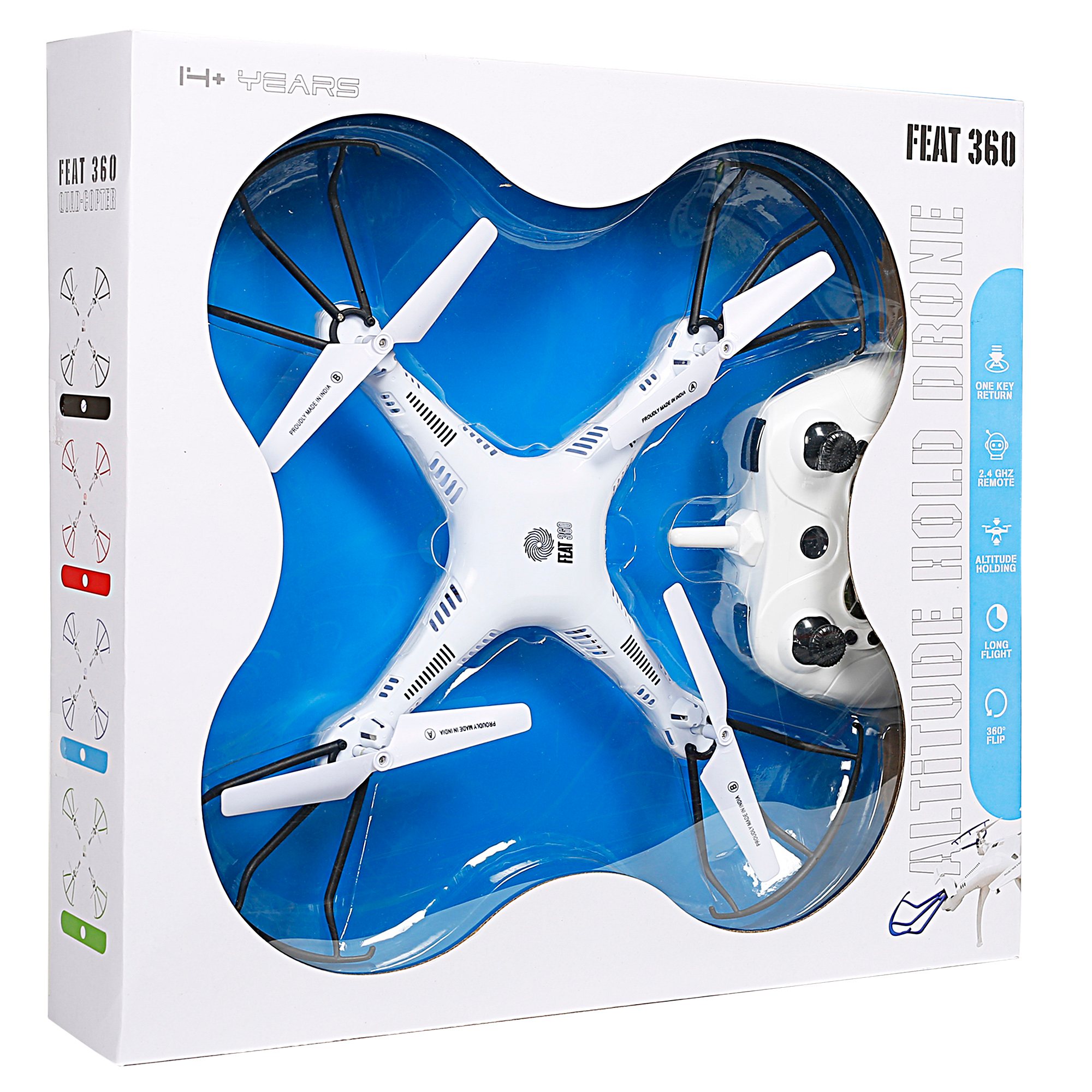 Hamleys Feat 360 Drone for kids 12Y+, Multicolour